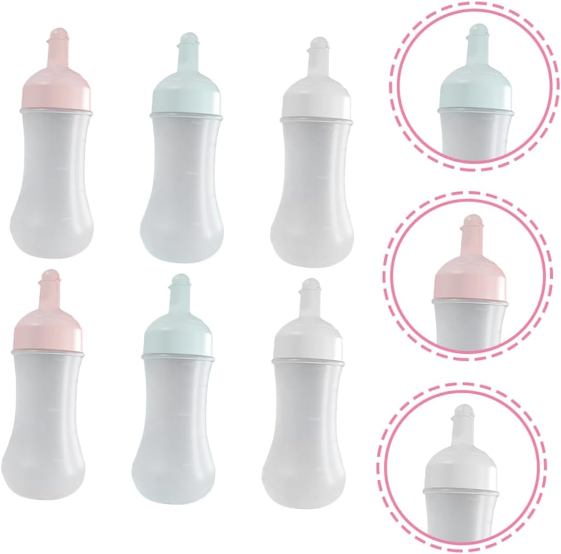 FELTECHELECTR 6pcs Ketchup Squeeze Bottles Set