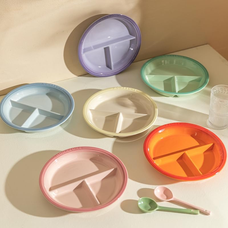 Portion Control Plate with 3 Compartments for Weight Loss