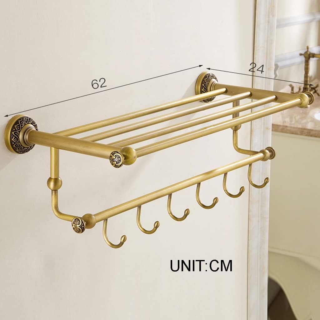 Antique Copper Bath Towel Rack
