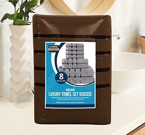 Utopia 8-Piece Luxury Towel Set