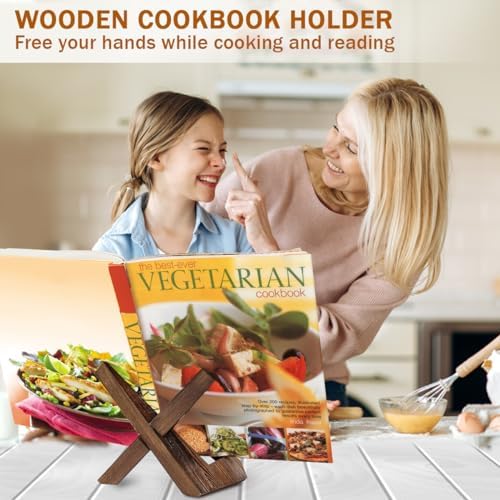 Handmade Wooden Cookbooks Holder