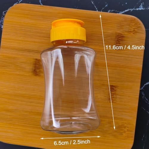 2-Piece Honey Bottle Squeezer Dispenser for Syrups Ketchup or Herbs