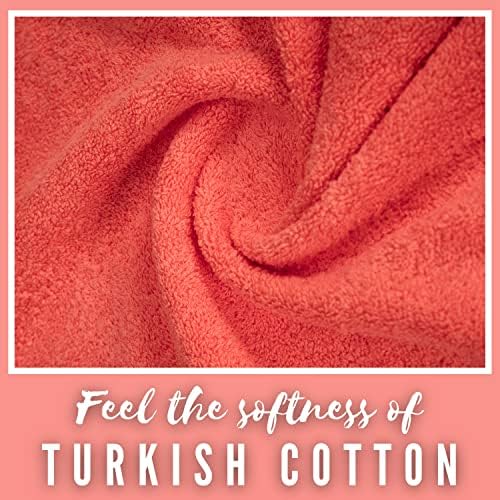 4-Piece Coral-Themed Bath Towels Set