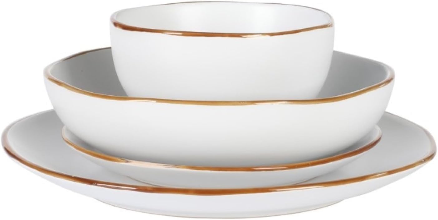 Gibson Home Hazeltine 16 Piece Dinnerware Set - White
