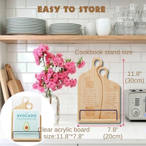 Bamboo Grandma Recipe Stand Comfort Style for Dependable Grandmas