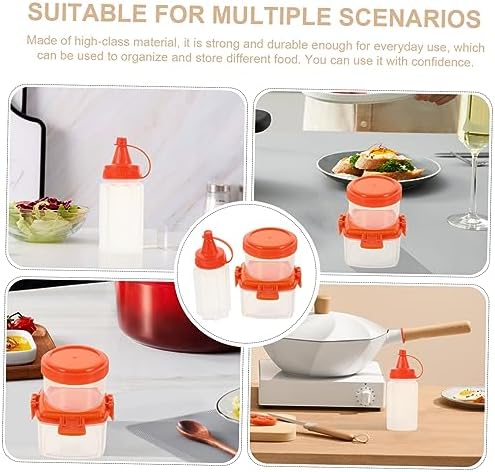 Ciieeo Sauce Bottle Set for Condiment Storage