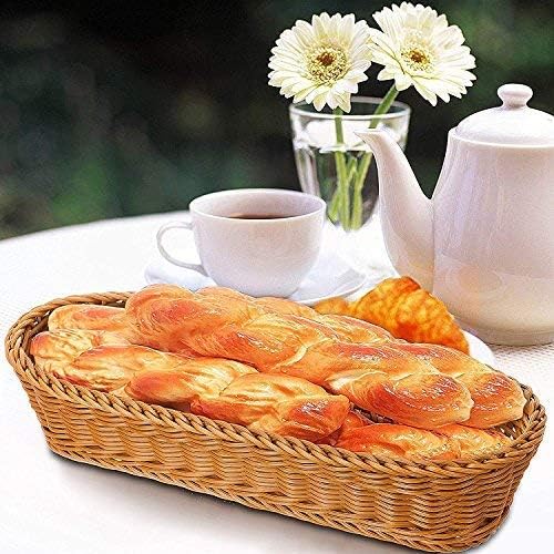 Make It FunSet of 2 145 Poly-Wicker Honey Brown Serving Baskets