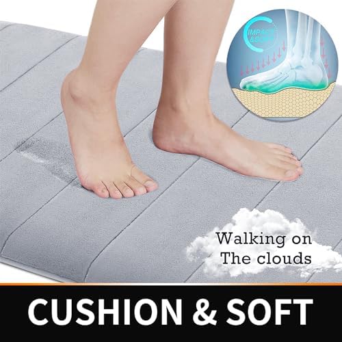 Yimobra Memory Foam Bath Mat Set