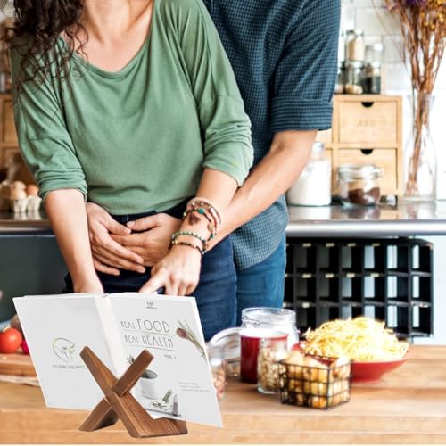 Versatile Cross Design Kitchen Cookbook Stand