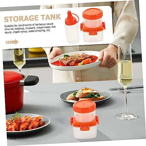 Condiment Squeeze Set Compact Durable for Any Kitchen Need