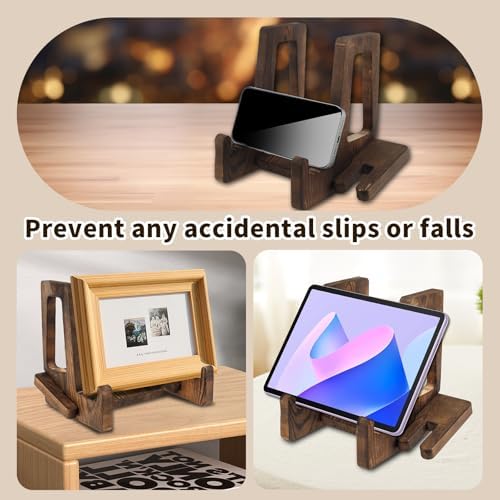 Adjustable Wave Cook Book Stand Natural Wood Finish Amazing Design