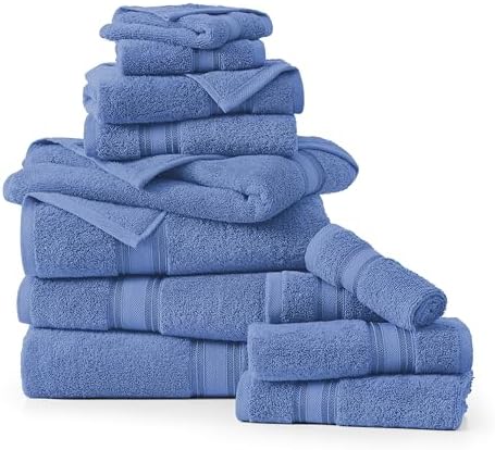 Luxury Bath Towels Set 12 Piece soft quick dry 100 cotton