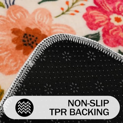 Stylish Non-Slip Bathmat with Soft Floral Design