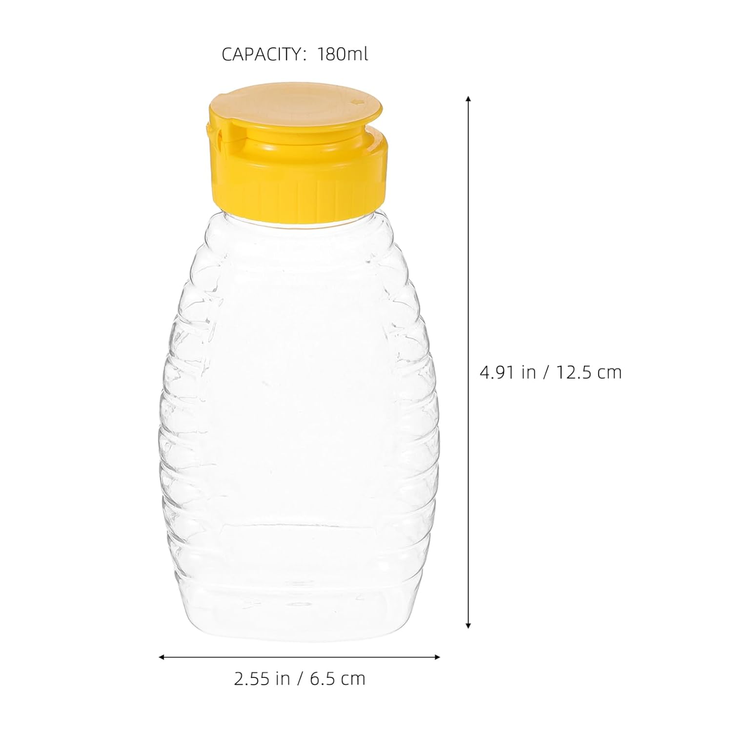 BESPORTBLE Refillable Honey Dispenser with Flip Top Lid