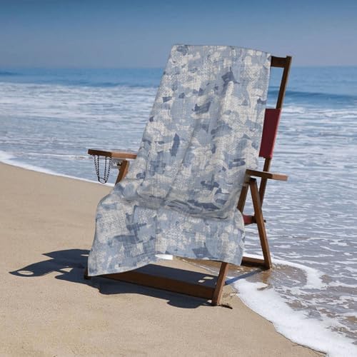 Xiso Ver 32x52 Microfiber Bath Towel Ultra Soft Quick-Drying Mottled Print