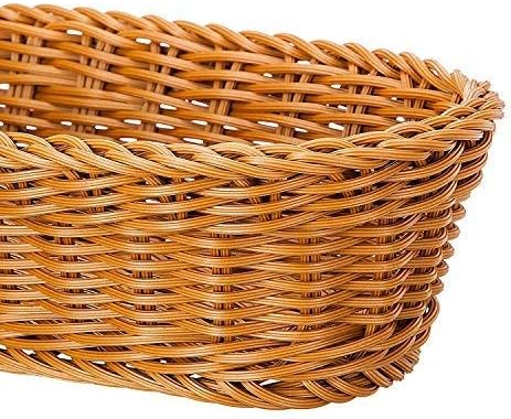 Make It FunSet of 2 145 Poly-Wicker Honey Brown Serving Baskets