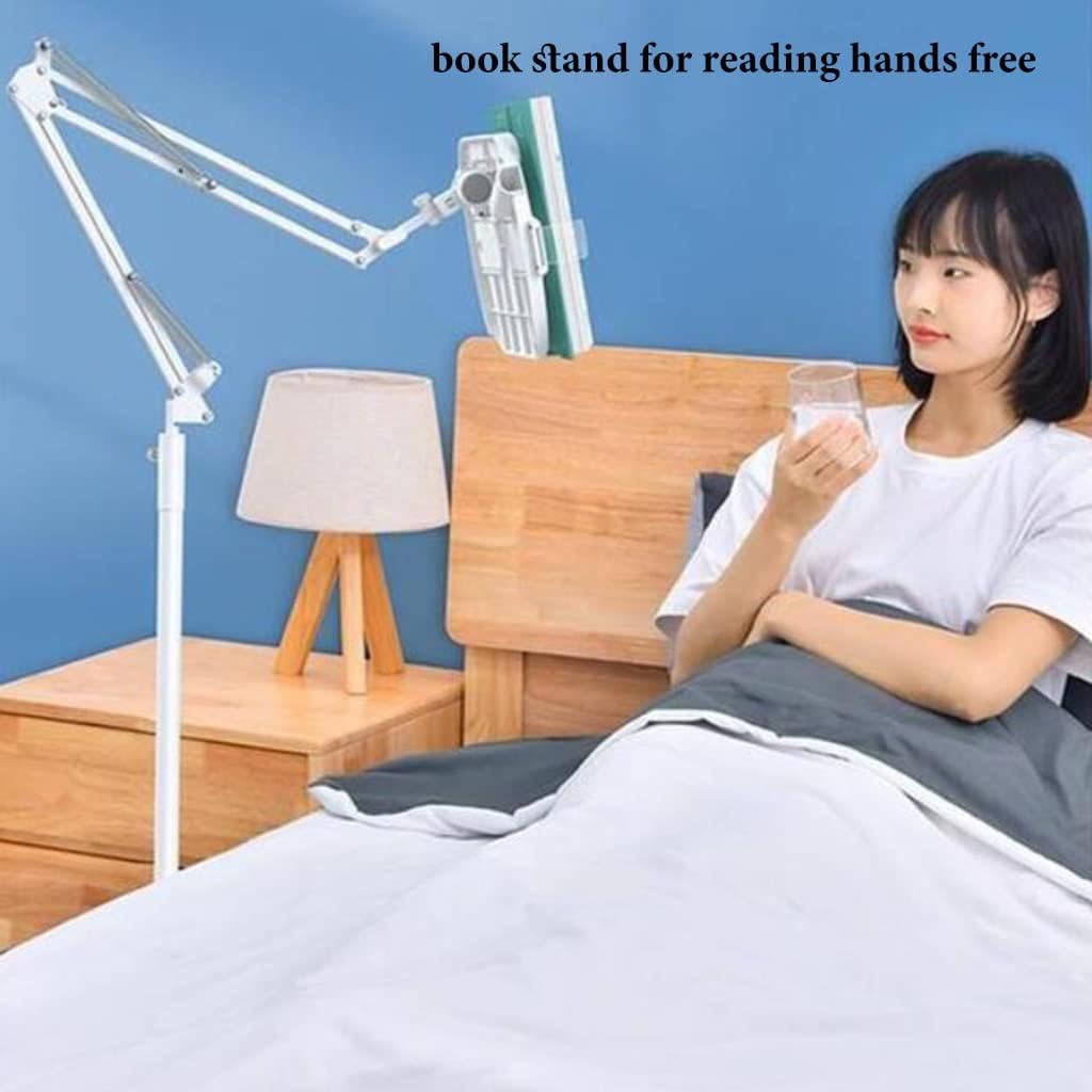 Hands-Free Reading Stand for Books Laptops Adjustable with Double Pen Slots