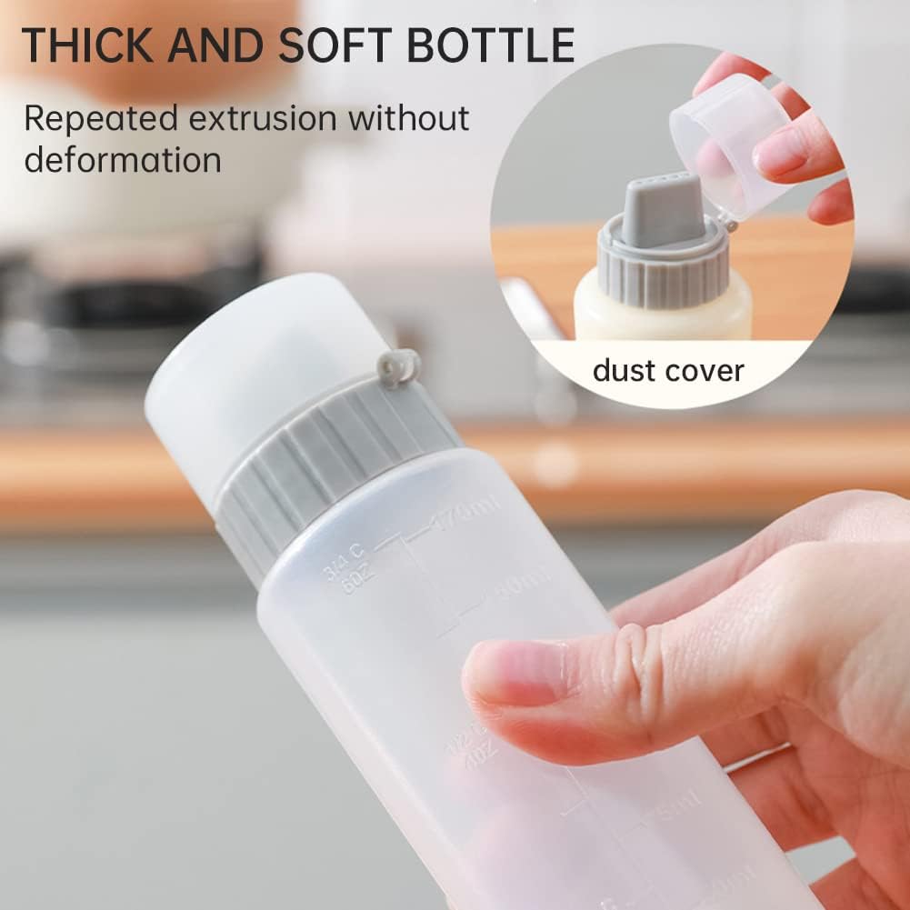 5 Hole Leak-proof Condiment Squeeze Bottle 350ML