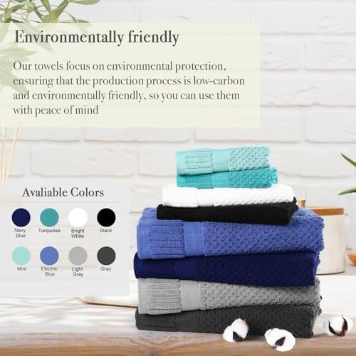 Luxury Soft 100 Cotton Bath Towels for Men Women