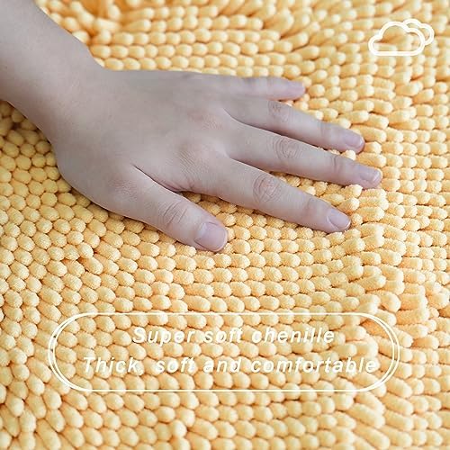 2 PIECE Bathroom Rugs Set Ultra Soft Washable Anti-Slip 20x3216x24 inch