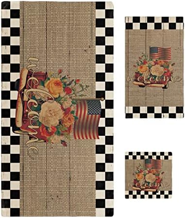 SEVENBABU Bath Towels Set of 3 Soft Lightweight Beach Towels