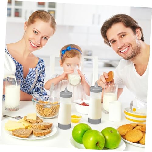 OKUMEYR Premium 4Pcs Condiment Squeeze Bottles Set