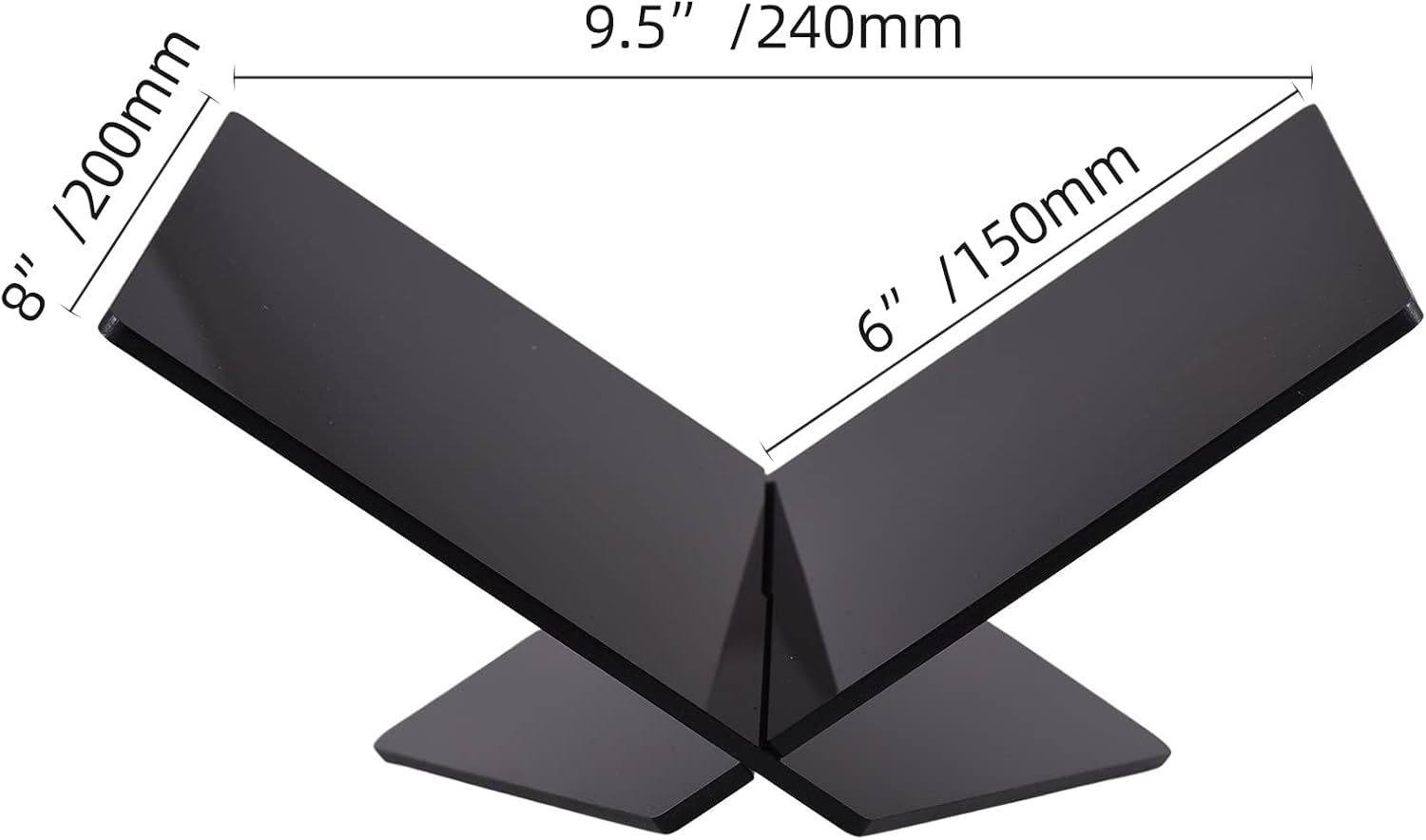 Organizing X-Shaped Acrylic Book Holder