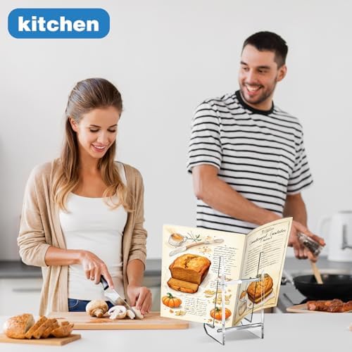Acrylic Cookbook Stand for Kitchen Recipe Book Holder Tablet Stand