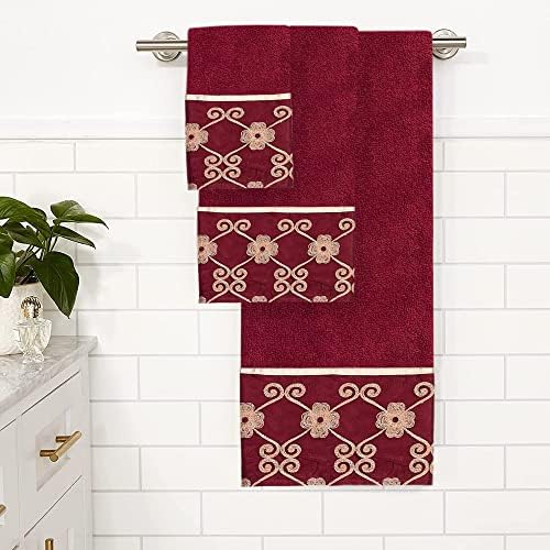 Popular Bath Vlegant Rosa Bath Towels