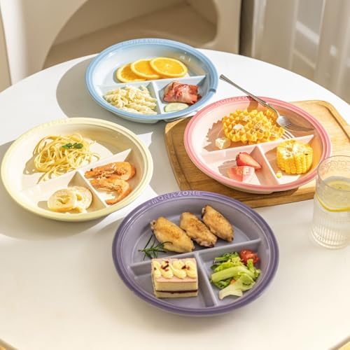 Portion Control Plate with 3 Compartments for Weight Loss