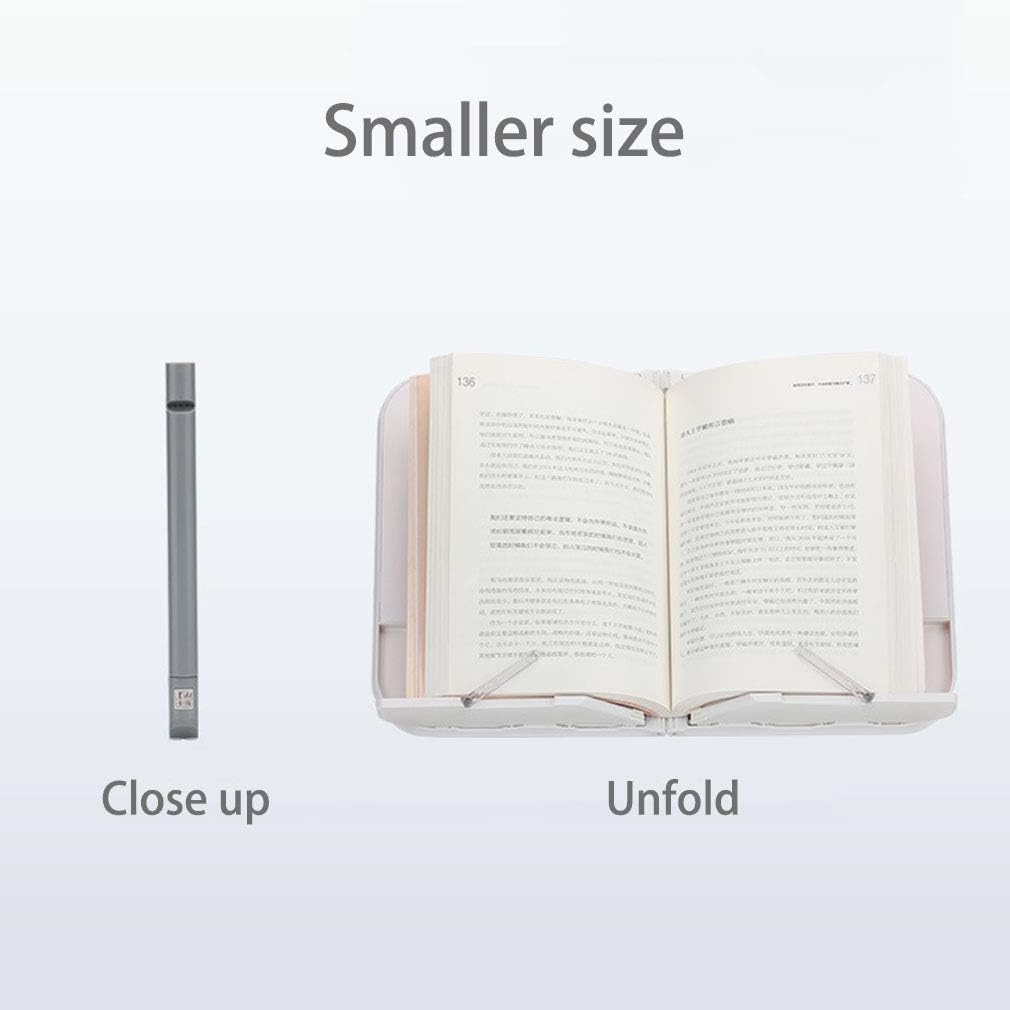 Threflyoo Ergonomic Folding Reading Stand for Cookbooks Books and Magazines