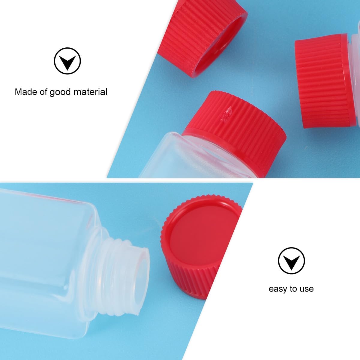 Mini Seasoning Bottles Set - 100pcs 65ml BentoCondimentSqueezeBottles