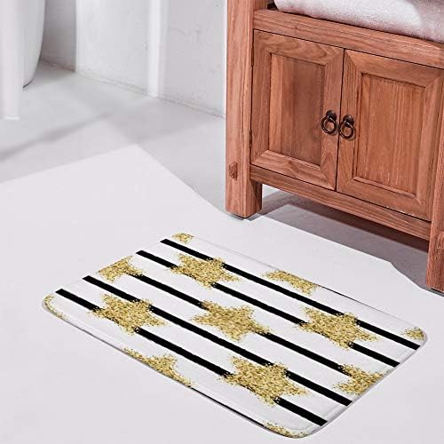 Double-Sided Gold Glitter Bath Mat