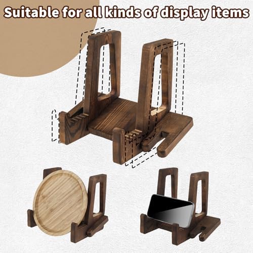 Adjustable Wave Cook Book Stand Natural Wood Finish Amazing Design