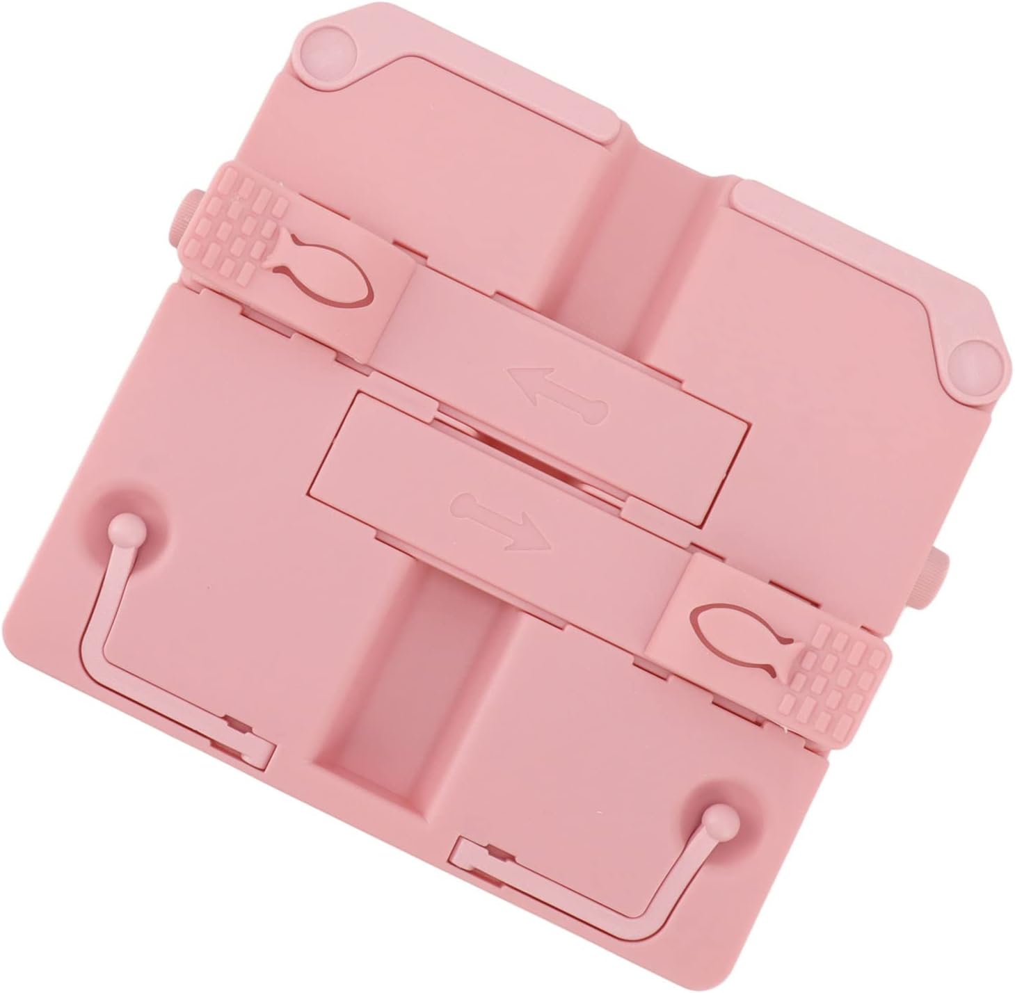Ergonomic Reading Rack Foldable Durable for Books Cookbooks More Pink