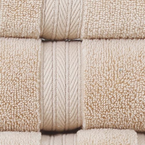 Elegance Essentials 550GSM 100 Cotton Zero Twist Quick Dry Bath Towel Set
