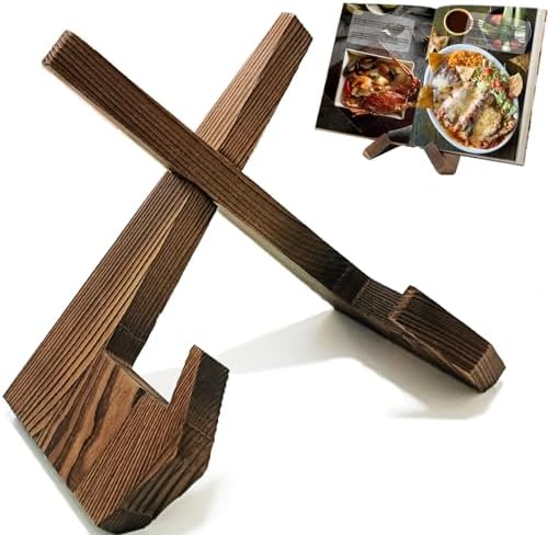 Wooden Cookbook Stand Kitchen Counter Display