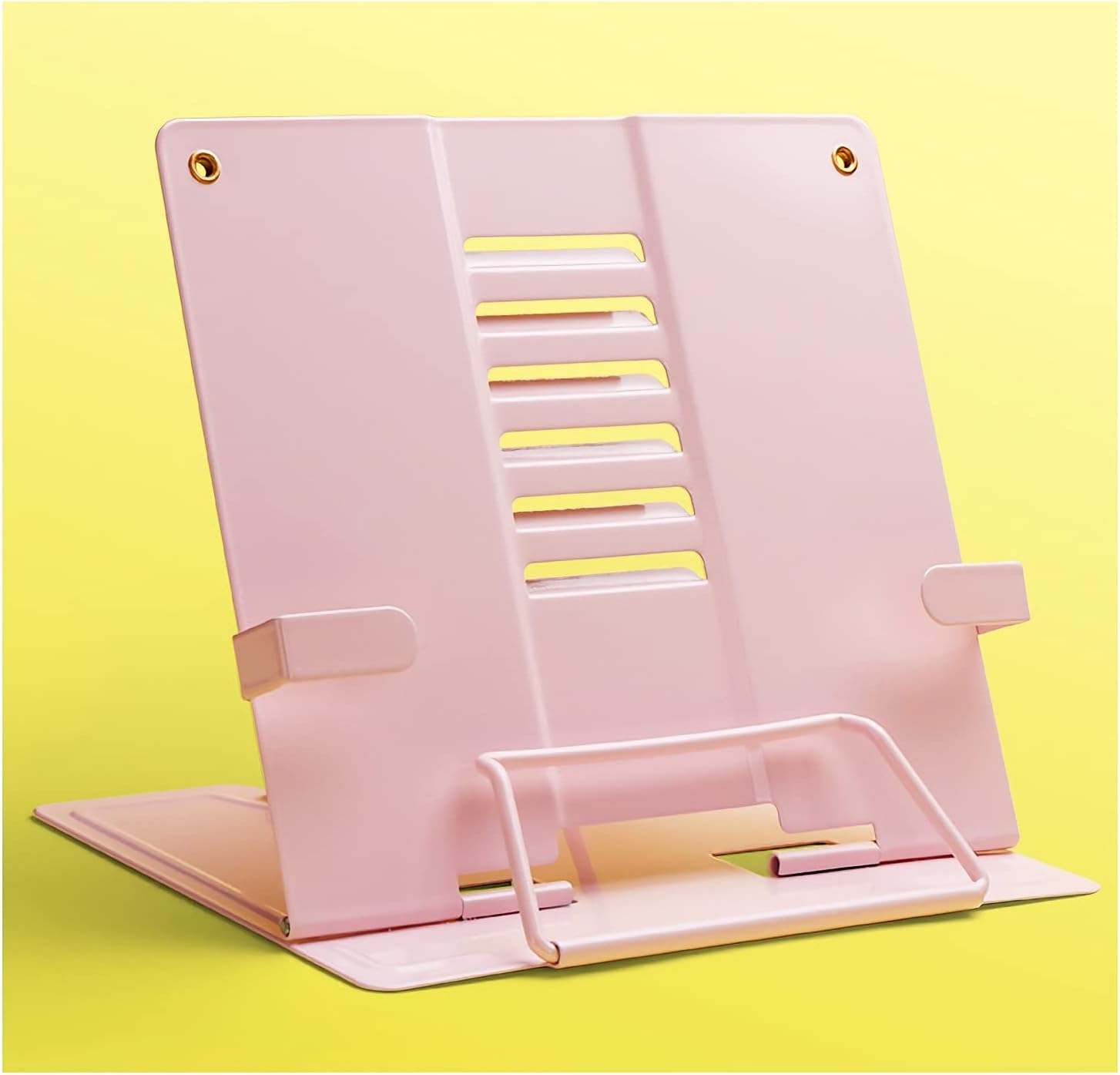 Adjustable Metal Book Stand - Foldable and Portable for Home Office