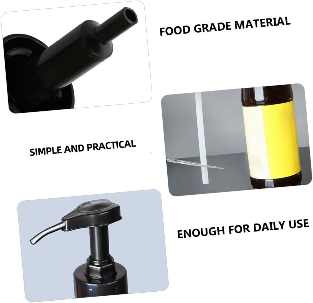 OFFSCH Oyster Sauce Press Pump Head for Kitchen Use