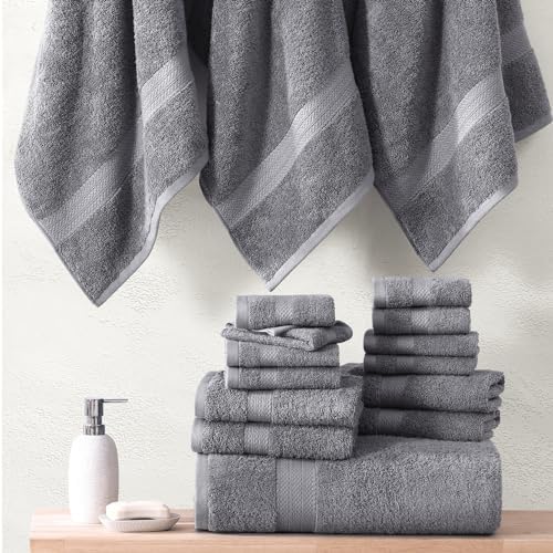 Premium Luxury Cotton Bath Set - Soft Absorbent for Your Washroom Enjoyment