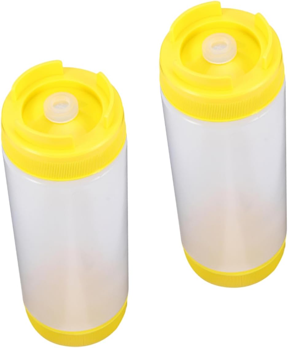 Cabilock Dual-Head Sauce Bottles - Portion Control No-Spill