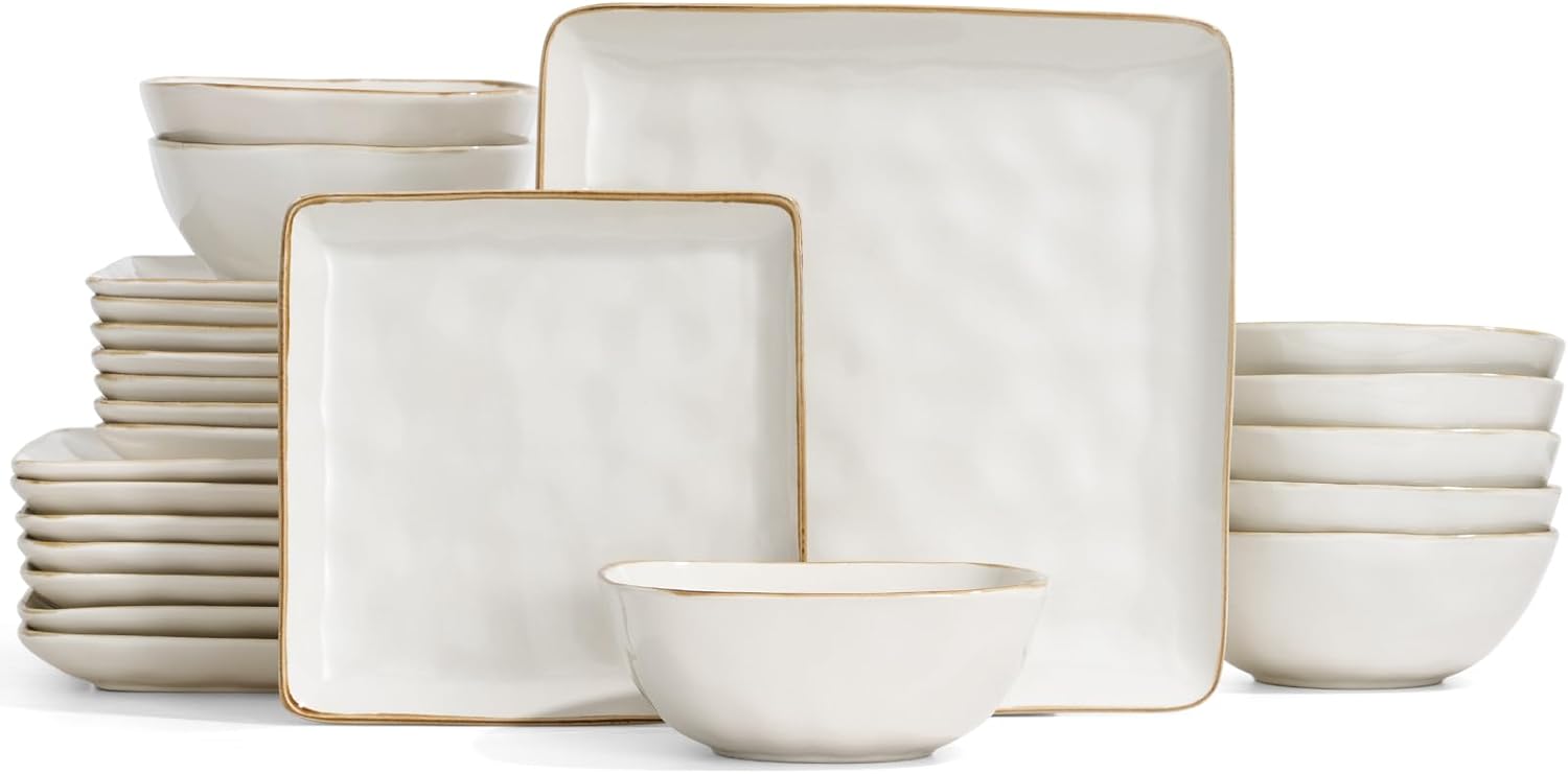 Stylish 24-Piece Dinnerware Set for Entertaining