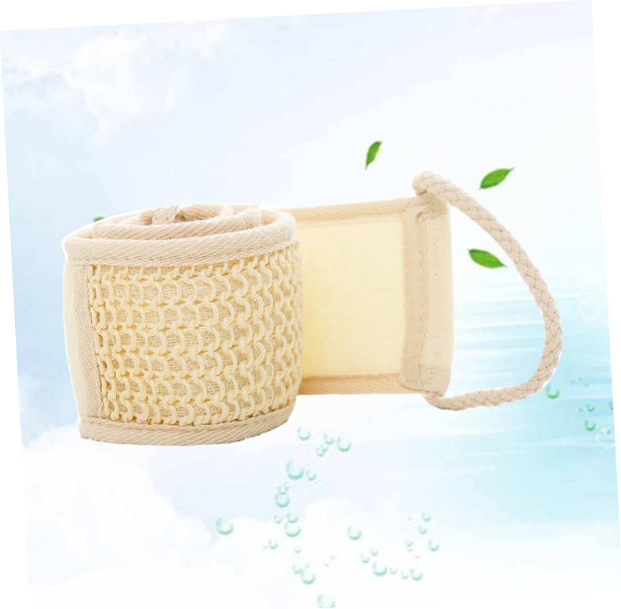 Beige Exfoliating Bath Towel