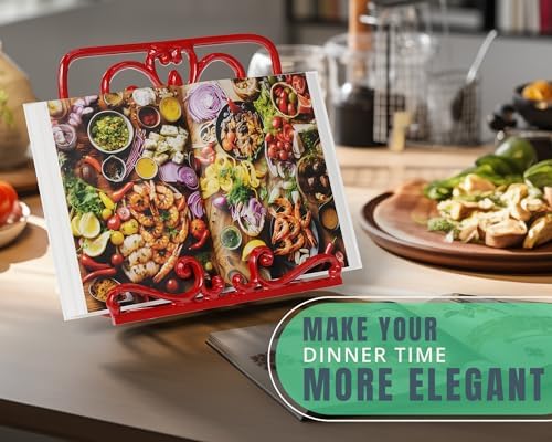 Comfify Cast Iron Recipe Stand - Durable Elegant for Kitchen Convenience