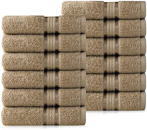 Premium 12-Pack Ultra Soft Cotton Washcloths
