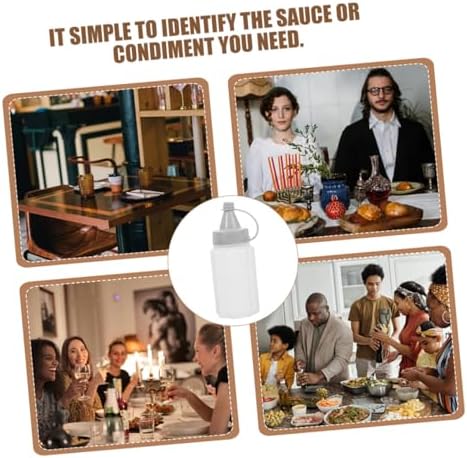Reusable Plastic Condiment Squeeze Bottles