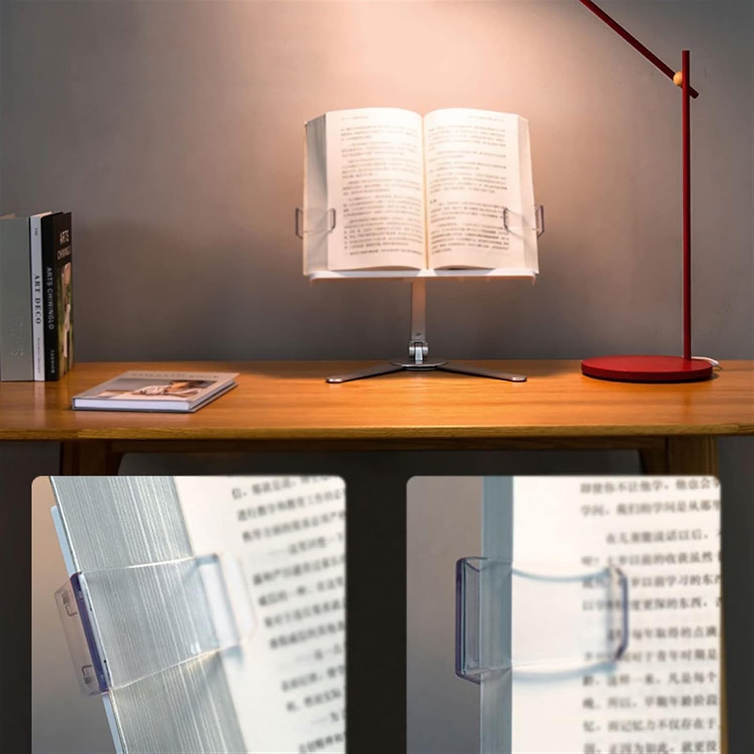 Adjustable Book Stand for Kitchen Reading and Cookbook Display