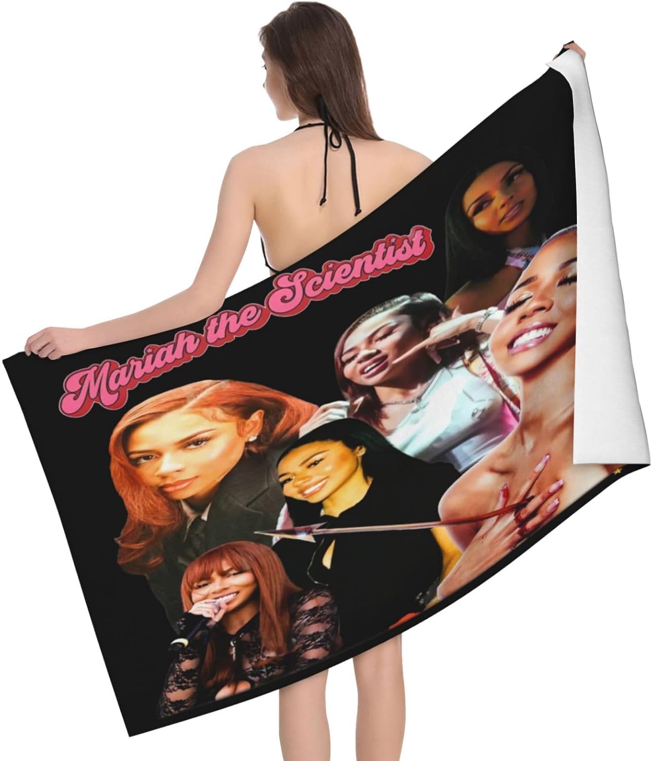 UtxnjsklMariah The Music Scientist Bath Towel