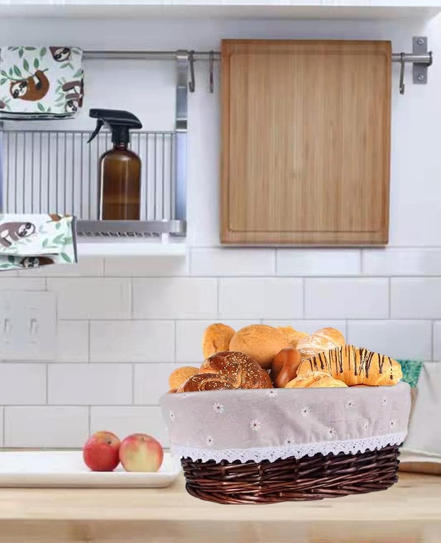 Eco-Friendly Wicker Bread Basket