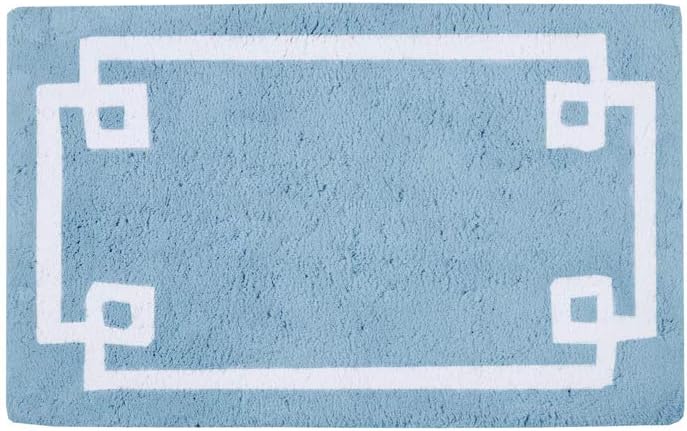 Madison Park Evan Bath Rug 20x30 Blue